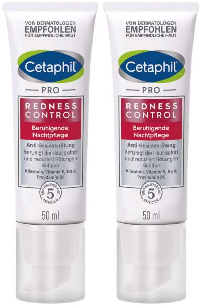 Cetaphil RednessControl Creme beruhigende Nachtpflege 2 x 50 ml