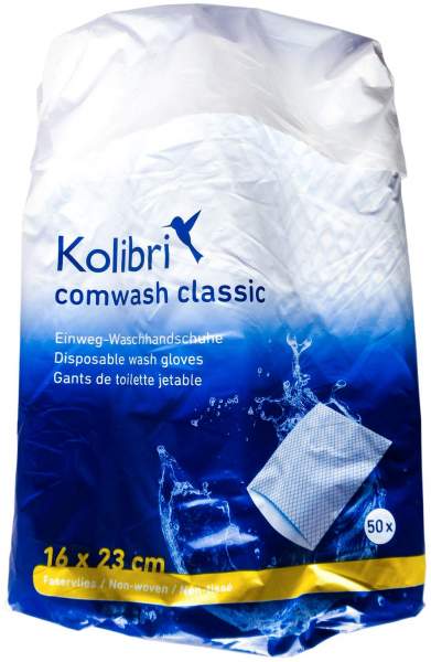 Kolibri Comwash Classic Waschhandschuh 16 X 23 cm 50 Stück