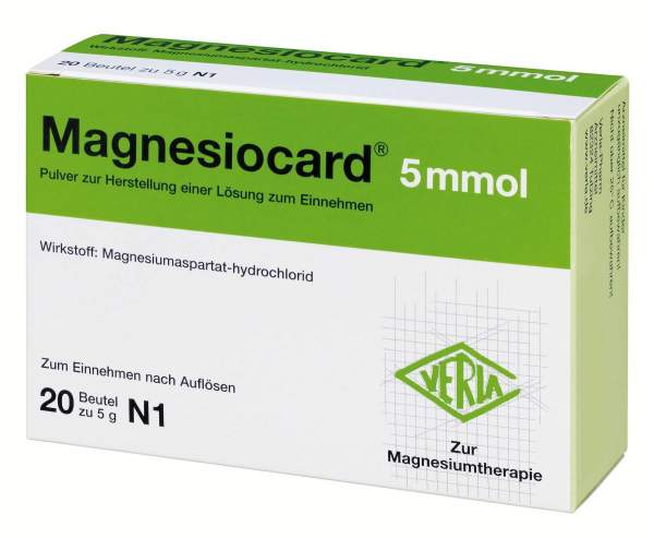 Magnesiocard 5 Mmol Pulver 20 Beutel
