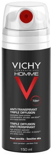 Vichy Homme Deodorant Anti-Transpirant 72h Für Sensible Haut...