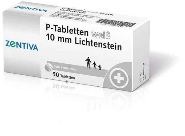 P Tabletten Weiß 10 mm 50 Tabletten
