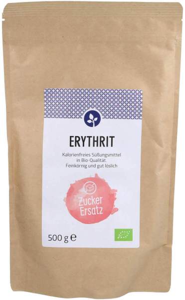 Erythrit Bio Zuckerersatz Feinkörnig 500 G Pulver