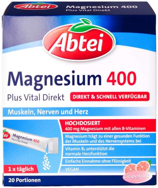 Abtei Magnesium 400 Plus Vital Direkt 20 GranulatSachets kaufen