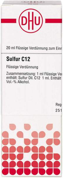 Dhu Sulfur C12 Dilution 20 ml