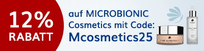 12% Kennenlern-Rabatt auf Microbionic Cosmetics 