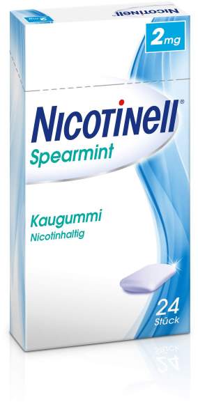 Nicotinell Kaugummi 2 mg Spearmint 24 Stück