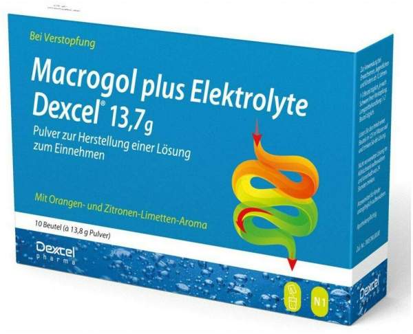 Macrogol Plus Elektrolyte Dexcel 13,7 G 30 Beutel