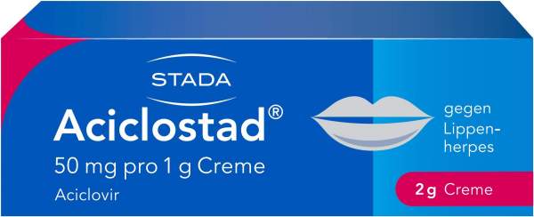 Aciclostad gegen Lippenherpes 2 g Creme