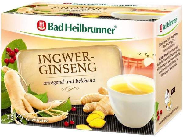 Bad Heilbrunner Tee Ingwer Ginseng Filterbeutel
