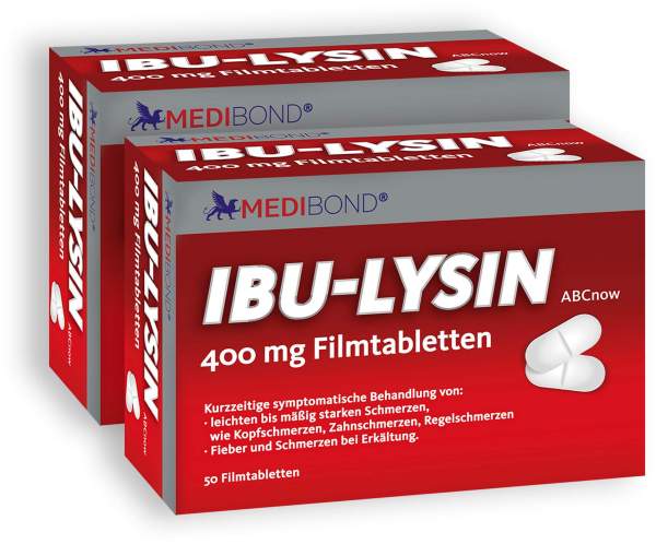 Ibu Lysin Medibond 400 mg 2 x 50 Filmtabletten