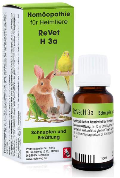 Revet H 3a Globuli F.Heimtiere 10g