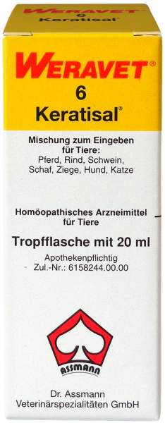 Keratisal 6 Tropfen vet. 20 ml
