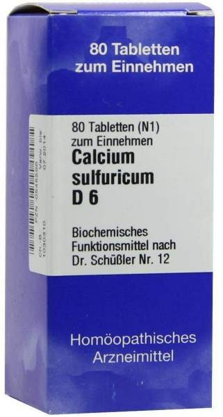 Biochemie 12 Calcium Sulfuricum D 6 80 Tabletten