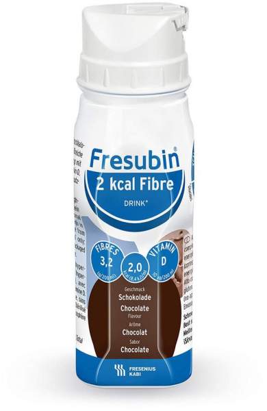 Fresubin 2 Kcal Fibre Drink Schokolade Trinkflasche 4 X 200 ml