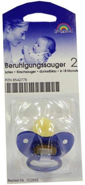 Sauger Kirscheförmig Große Scheibe Dunkelblau 1 Stück