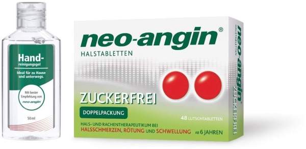 Neo angin Halstabletten zfr.48 LT + gratis Handreinigungsgel 50ml