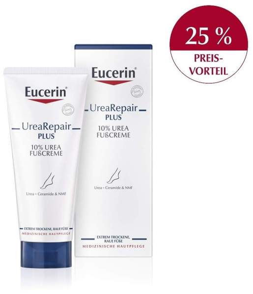 Eucerin UreaRepair Plus 100 ml Fußcreme 10 % mit 25 % Preisvorteil