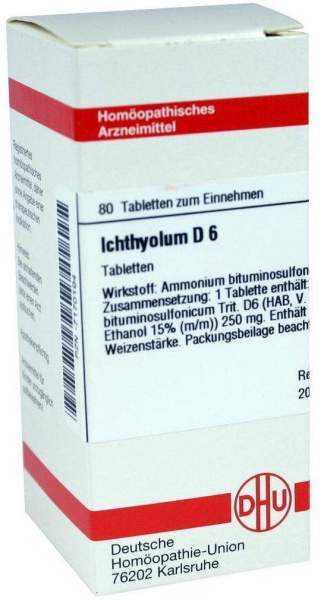 Ichthyolum D6 Dhu 80 Tabletten