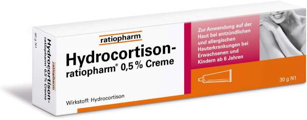 Hydrocortison-ratiopharm 0,5% 30 g Creme