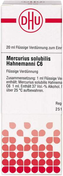 DHU Mercurius solubilis hahnemanni C6 Dilution 20 ml