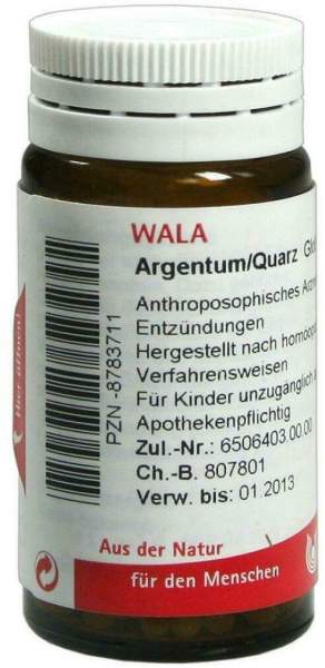 Wala Argentum Quarz 20 G Globuli