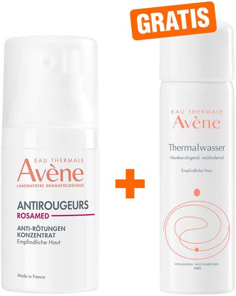 Avene Antirougeurs Rosamed Anti- Rötungen Konzentrat 30 ml + gratis Avene Thermalwasser Spray 50 ml