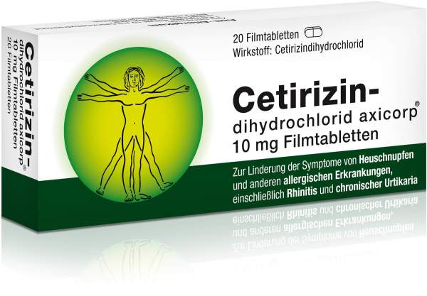 Cetirizindihydrochlorid Axicorp 10 mg 20 Filmtabletten