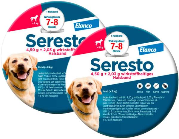 Seresto Halsband für große Hunde 2 x 1 Stück