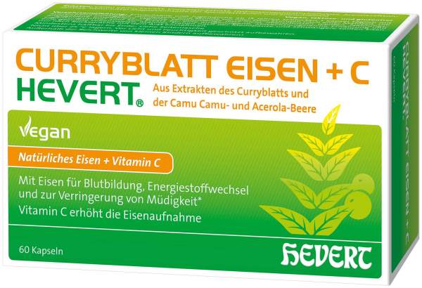 Curryblatt Eisen + C Hevert 60 Kapseln