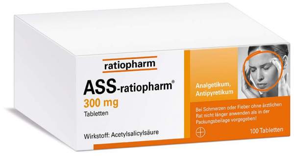 ASS-ratiopharm 300 mg 100 Tabletten