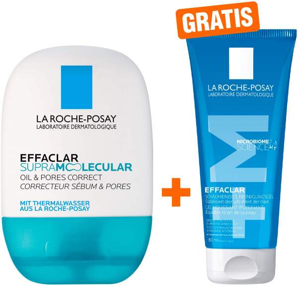 La Roche Posay Effaclar Supramolecular Oil &amp; Pores Correct Gel 40 ml + gratis La Roche Posay Effaclar Gel 50 ml Mini
