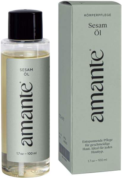 Sesamöl 100 % Rein Hautpflegeöl Amante 100 ml