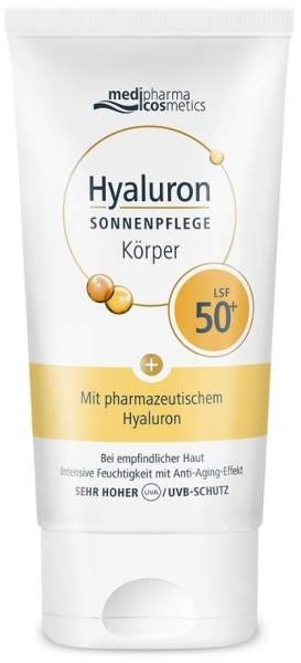 Medipharma Cosmetics Hyaluron Sonnenpflege Körper Lsf 50+ 150ml