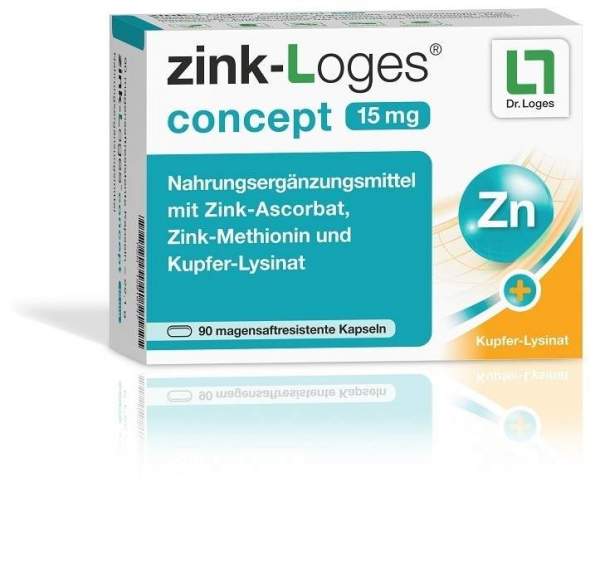 Zink-Loges Concept 15 mg 90 Kapseln