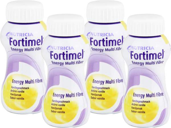 Fortimel Energy Multi Fibre Vanillegeschmack 8 X 4 X 200 ml