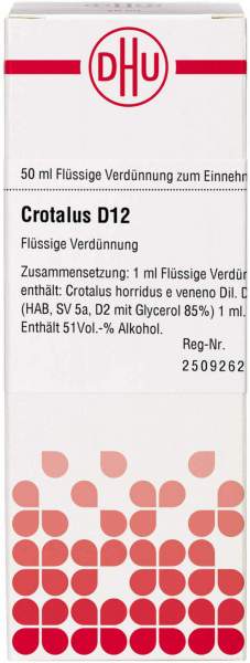 Crotalus D 12 Dilution 50 ml
