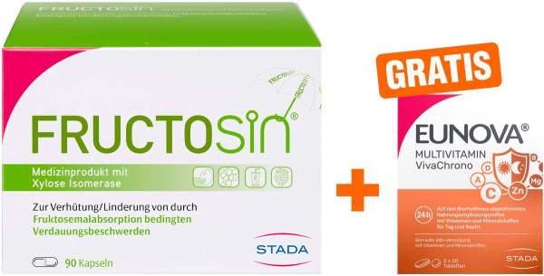 Fructosin 90 Kapseln + gratis Eunova VivaChrono 2 x 10 Tabletten