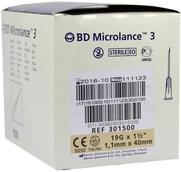 Bd Microlance Kanüle 19g X 1 1-2 1,1x40 mm