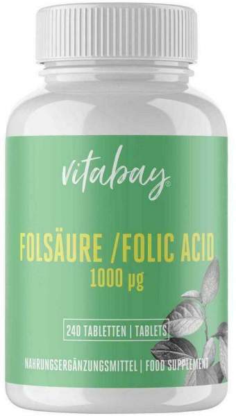 Folsäure 1000 m63g Calcium-L-Methylfolat Vegan
