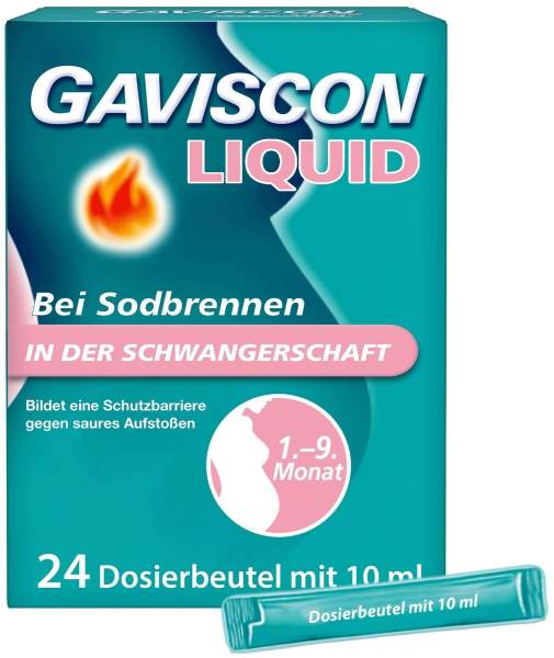 Gaviscon Liquid 500 mg-267 mg-160 mg Suspension 24 x 10 ml