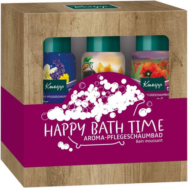 Kneipp Geschenkpackung Happy Bath Time 3 x 100 ml Aroma Schaumbad