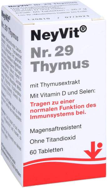 Neyvit Nr.29 Thymus 60 Magensaftresistente Tabletten