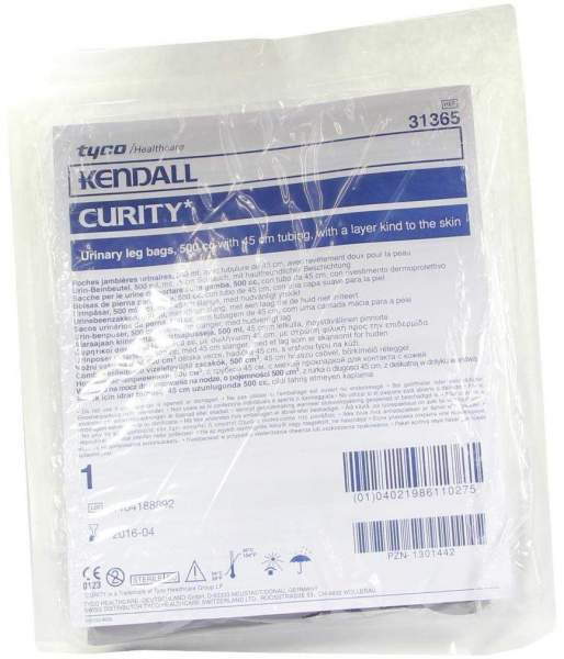 Curity Urin Bein Beutel 500 ml 45 cm