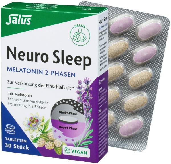 Neuro Sleep Melatonin 2-Phasen Tabletten Salus 30 Stück