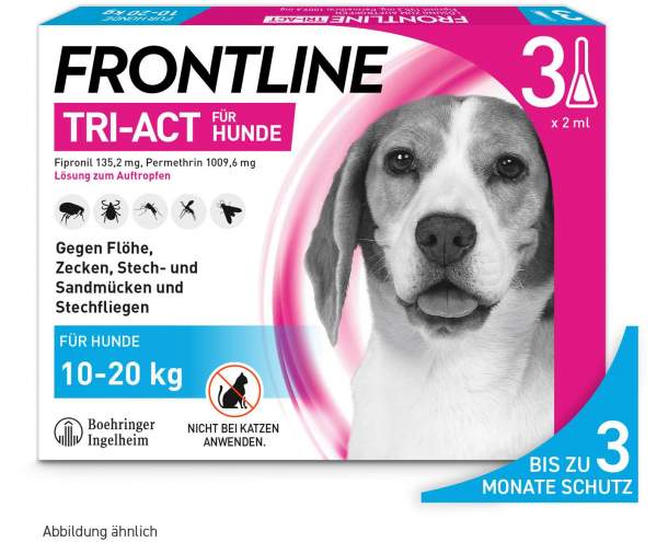 Frontline TRI-ACT Hund 10-20 kg 3 Pipetten