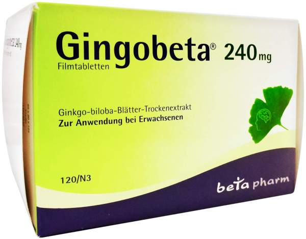 Gingobeta 240 mg Filmtabletten 120 Filmtabletten