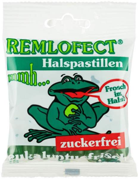 Remlofect Halspastillen Zuckerfrei Eukalyptusfrisch 50 g Pastillen