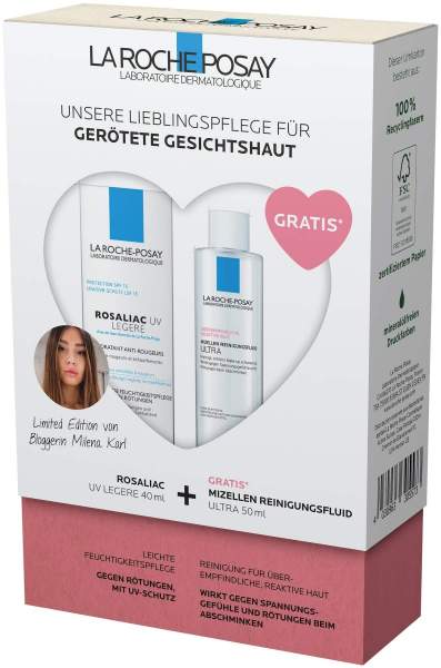 La Roche Posay Rosaliac UV Routineset + gratis Reactive Mizellen Reinigungsfluid 50 ml