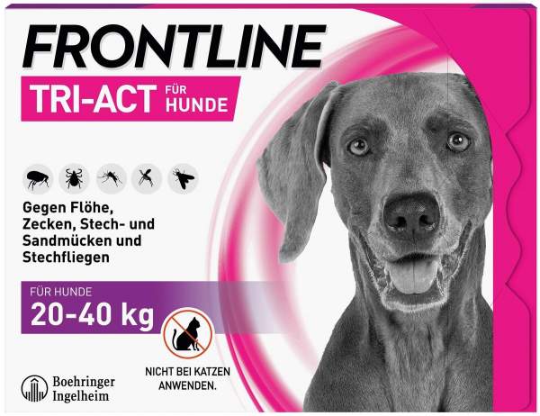 Frontline TRI-ACT Hund 20-40 kg 6 Pipetten