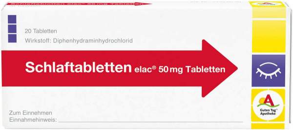 Schlaftabletten Elac 50 mg 20 Stück
